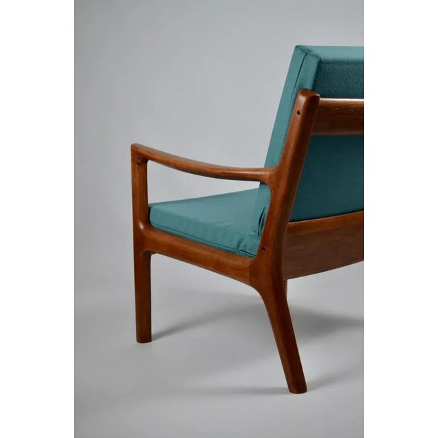Brown Senator Armchair by Ole Wanscher for France & Son For Sale - Image 8 of 11