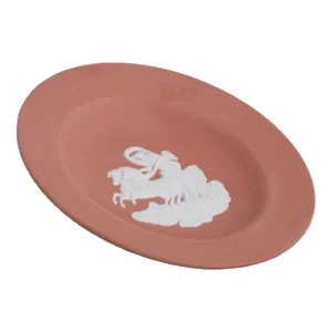 Wedgwood England Jasperware Terracotta Chariot Trinket Vanity Jewelry Dish