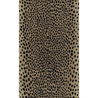 Erin Gates by Momeni Woodland Cheetah Beige Hand Tufted Wool Area Rug 5' X 8' For Sale