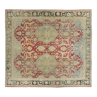 Antique Agra Distressed Wool Rug With Medallions, by Rug & Kilim, 1920-1929 For Sale