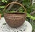 Early 19th century Antique Woven Buttock basket. Hand made, Southern country gathering basket.