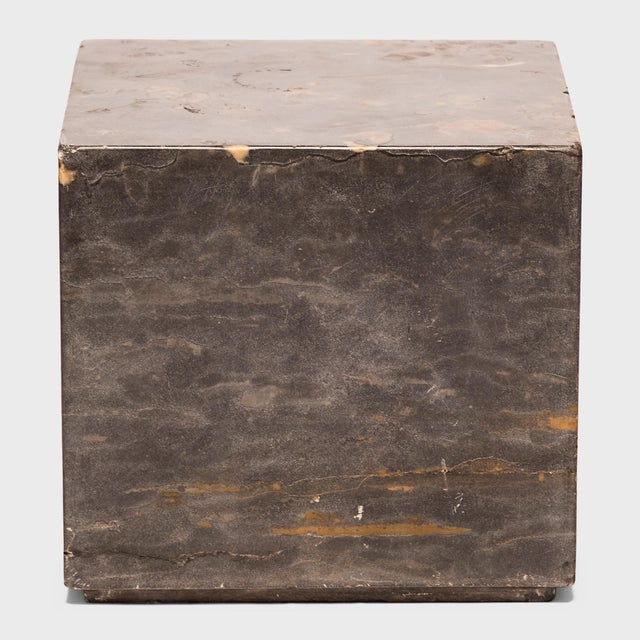 Contemporary Chinese Small Marble Doon Table For Sale - Image 3 of 5