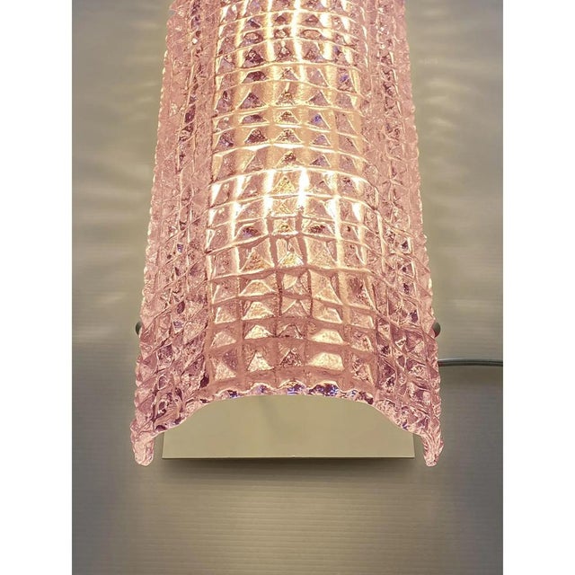 Contemporary Italian Murano Glass Pink Cocodrile Wall Sconces by Simoeng, Set of 2 For Sale - Image 3 of 7