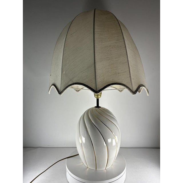 Italian Ceramic Table Lamp attributed to Tommaso Barbi, 1970s For Sale - Image 13 of 15