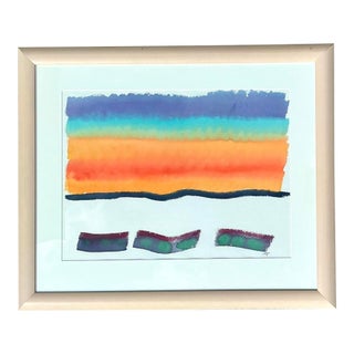 Vintage Joe Orffeo Original Watercolor on Paper For Sale