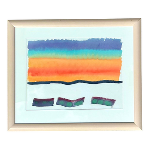 Vintage Joe Orffeo Original Watercolor on Paper