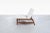 Light Gray Mid-Century Modern Walnut Lounge Chair and Ottoman After Tobia Scarpa, 1960s For Sale - Image 8 of 12