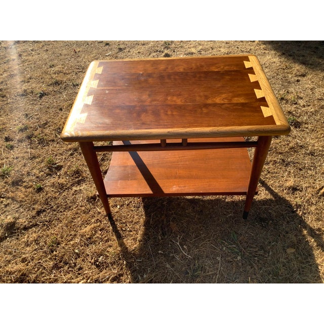 Mid 20th Century Lane 900-05 Walnut and Ash Side Table For Sale - Image 9 of 12