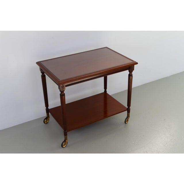 Danish Hepplewhite Mahogany Serving Trolley from Farre Møbelfabrik, 1970s For Sale - Image 14 of 18