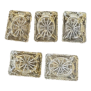 Vintage MCM Individual Glass Ashtrays Catchall
