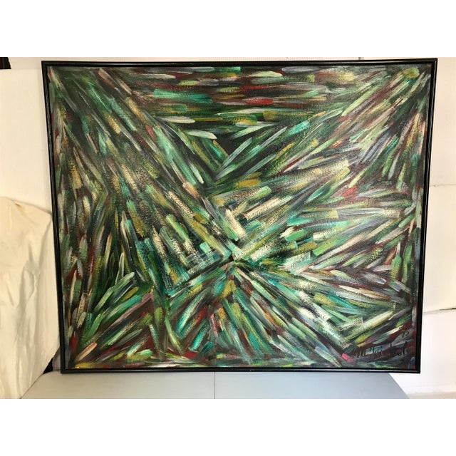 Emerald Symphony Original Oil Painting on European Linen by Monique Nichols There are moments in nature when light seems...