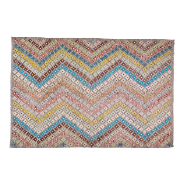 Maimana Kilim Rug - 6’6″ X 9’9″ For Sale