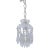 1950s Parachute Chandelier With Hand Cut Glass Dish For Sale