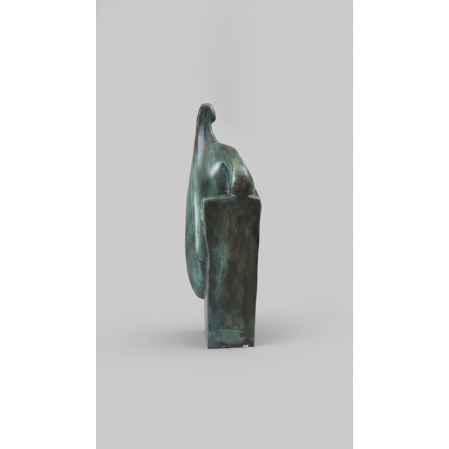 Mexican Eduardo Montiel Signed Limited Edition Bronze Reclining Woman Sculpture, Iv/X, 1989 For Sale - Image 3 of 4