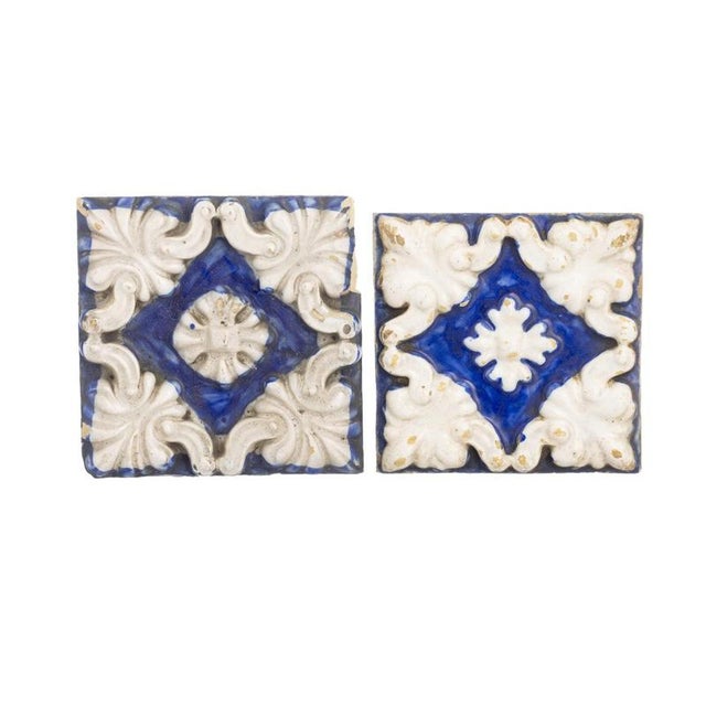 Earthenware Tiles, 19th Century, Set of 2 For Sale - Image 6 of 6
