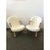 Pair of Philip Arctander Style "Clam" Chairs,In a luxurious pale boucle fabric..Extremley heavy frames solid oak legs and...