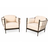 Michael Taylor Designs Outdoor Montecito Club Chairs, 2 pieces, Attributed For Sale