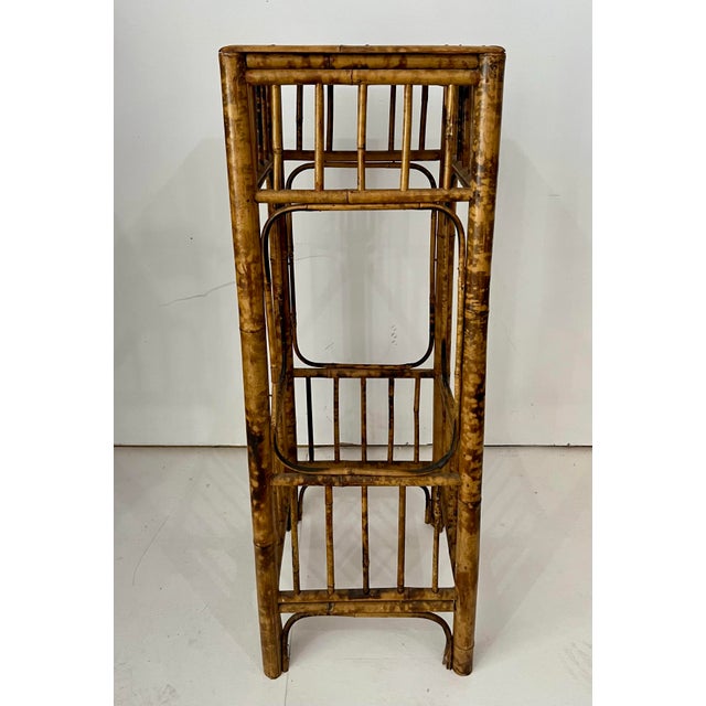 Mid-Century Modern Vintage Bamboo Display Stand / Plant Stand For Sale - Image 3 of 9