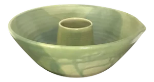 Large Moss Green Studio Ceramic Bowl