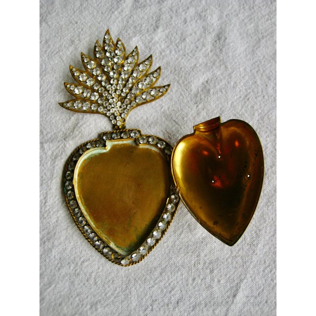 French Sacred Heart Ex-Voto 19th Century For Sale - Image 4 of 7