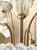 Italian Chandelier with Iridescent Murano Glass Flowers, 1980 For Sale - Image 9 of 14