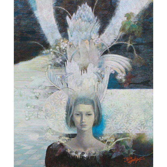 Oil and tempera on canvas Miyuki Takanashi is a Japanese artist born in 1961 who lives & works in Sapporo in Japan. She is...