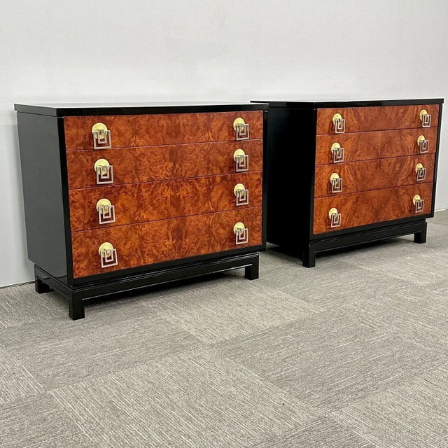 Italian Mid-Century Modern Renzo Retulli Style Chests / Commodes / Nightstands For Sale - Image 11 of 13