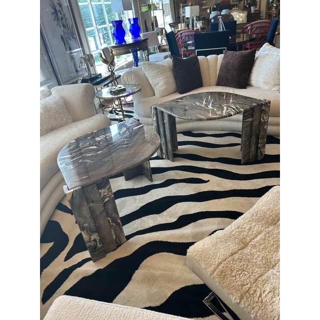 Marble “Eye” End Table Attributed to Roche Bobois For Sale - Image 16 of 16