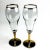 Vintage Gold Stem Rimmed Champagne Glasses For Sale - Image 11 of 11