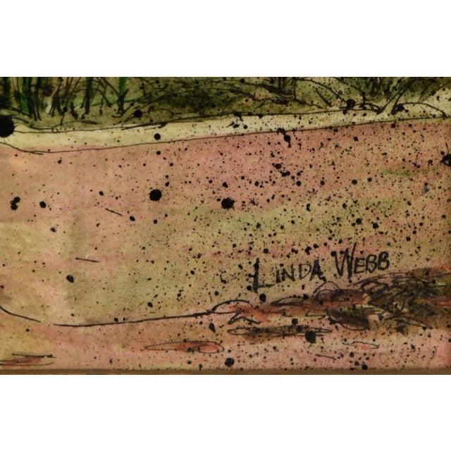 Green Victorian House With Autumn Leaves by Linda Webb For Sale In Monterey, CA - Image 6 of 7