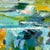 Abstract "Non Negotiable" Small Abstract Painting in Sea Greens and Blues For Sale - Image 3 of 7