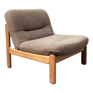 Mid-Century Easy Chair in Teak-Stained Beech, 1970s For Sale