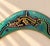 Vintage Australian-Style Hand-Painted Wood Boomerang Lizard Wall Art For Sale - Image 4 of 5