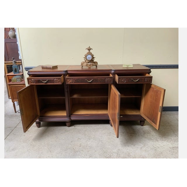 Brown Vintage Art Deco Credenza, 1930 For Sale - Image 8 of 10