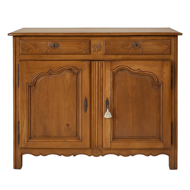 Antique French Briard Buffet in Oak, 1800s For Sale - Image 10 of 10