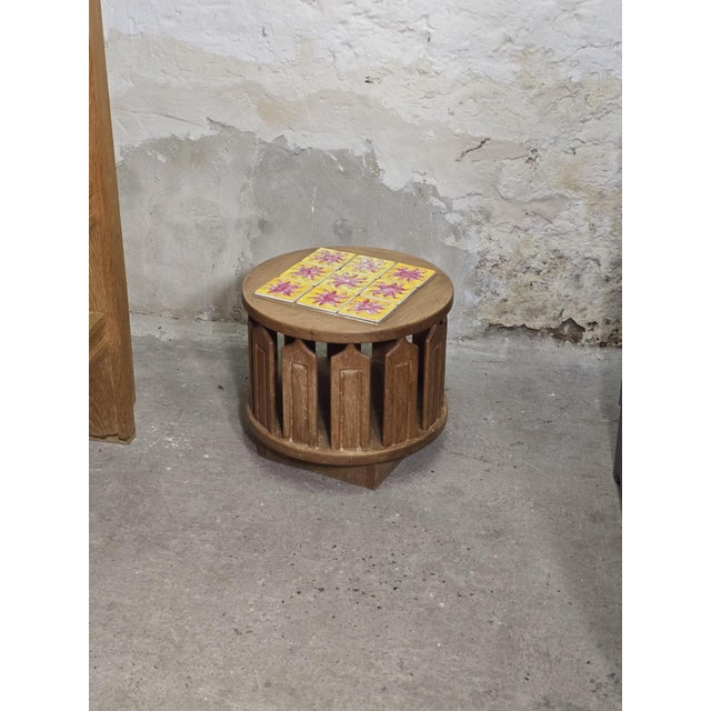 Wood Coffee Table with Storage Compartment attributed to Guillerme and Chambron, 1960 For Sale - Image 7 of 16