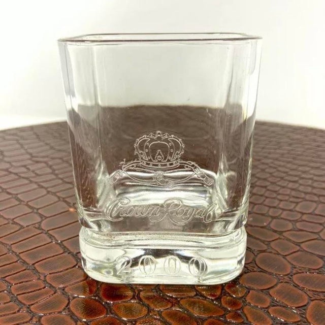 2000s Millennium Crown Royal Whiskey Glass, Collector’s Edition For Sale In Palm Springs - Image 6 of 7