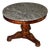 19th Century Charles X Pedestal Table in Mahogany & Maple Marquetry For Sale