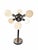 Mid-century modern chrome "Orbiter" or "Sputnik" style table lamp attributed to Robert Sonneman. Features a central...