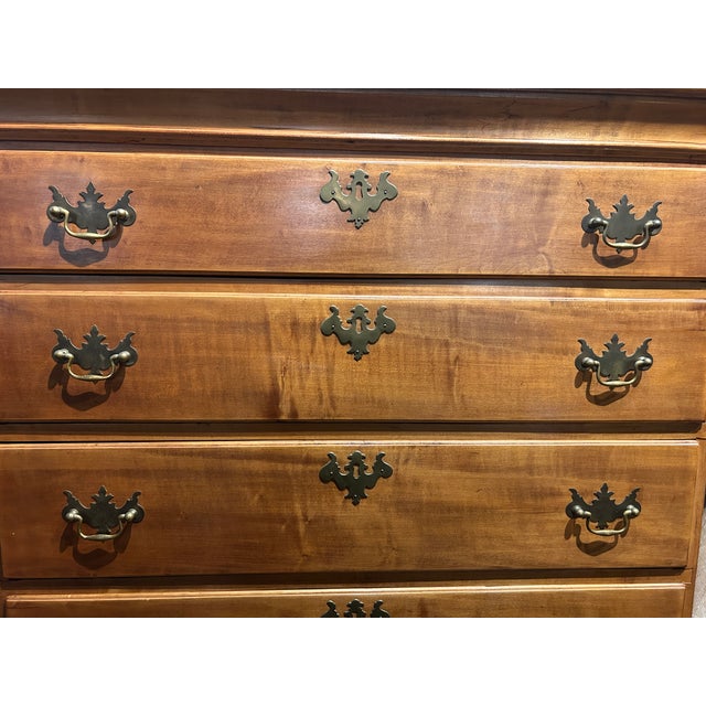Queen Anne 18th C. 4 Drawer High Boy For Sale - Image 3 of 6