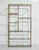 Mid Century Milo Baughman Style Gold Chrome Glass Etagere Shelving Unit For Sale - Image 4 of 11