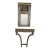 French Louis XVI Style Painted Console & Mirror From Mla For Sale