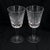 Pair of two sparkling white wine glasses in the “Clare” pattern by Waterford Crystal. The pattern was introduced in the...