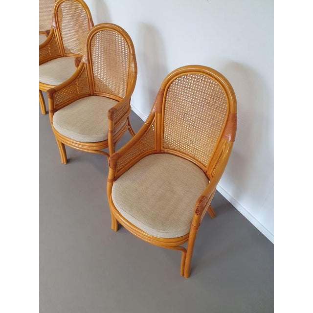 Vintage Webbing Dining Chairs, 1980s, Set of 4 For Sale - Image 11 of 13