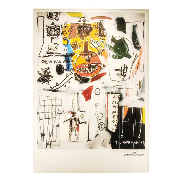 Jean-Michel Basquiat, Composition, 1980s, Lithograph For Sale