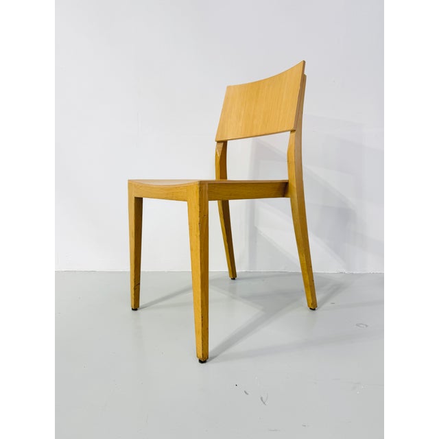 Wood Vintage Beech Dining Chairs, 1980s, Set of 8 For Sale - Image 7 of 17