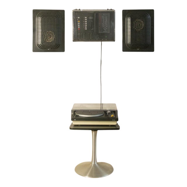 Regie 308 Vinyl Recorder and Speakers by Dieter Rams for Braun, Set of 4 For Sale