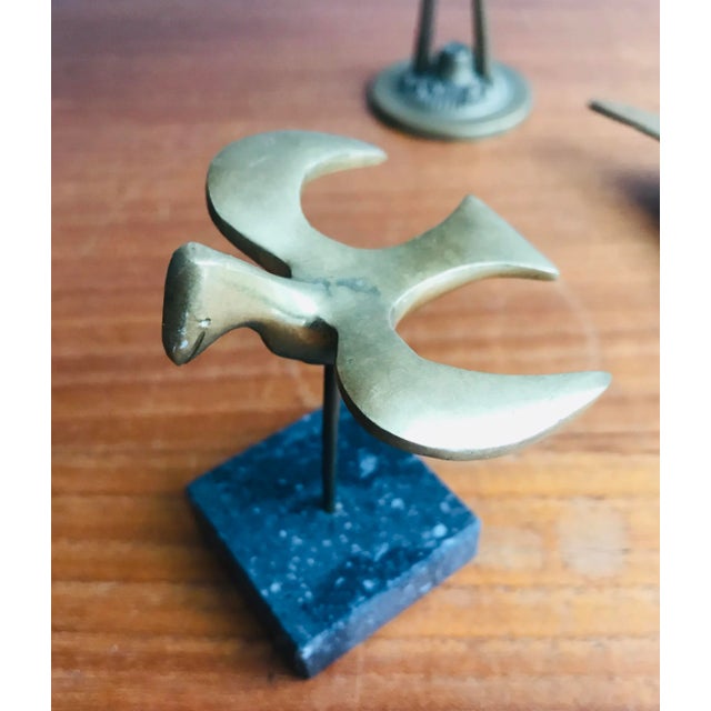 Mid-Century Modern Mid Century Brass Trinket Menagerie For Sale - Image 3 of 6