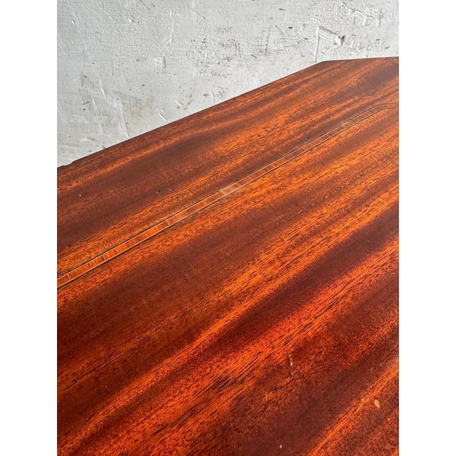 Interbellum Side Table with Prominent Wood Grain, 1930s For Sale - Image 4 of 10