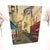 Charming vintage signed and dated 1985 original oil painting on canvas depicting a picturesque Parisian street scene in...